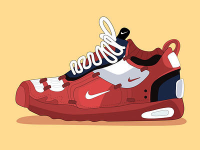 Nike Sneaker Illustration👀 2d adidas branding illustration nike nike sneaker shoes sneaker