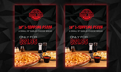 Topping Pizza Promotional Email Template for Dougie John's Pizza design dougie johns pizza email email design email template html email newsletter newsletter template responsive email template