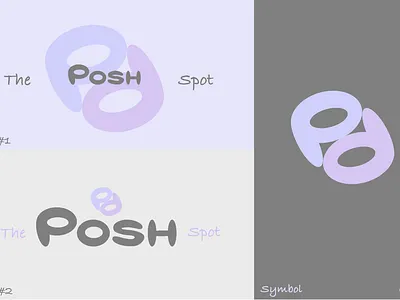 The Posh Spot branding graphic design