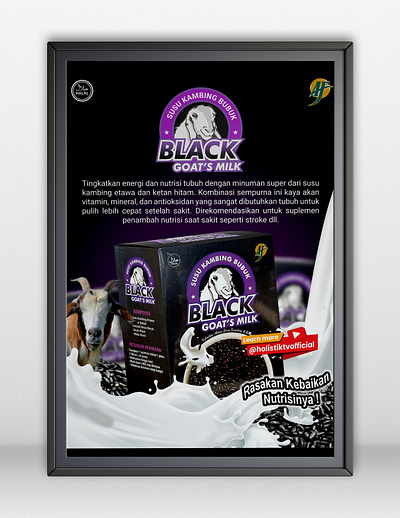 Black Goat Milk - Poster Design flyer graphic design