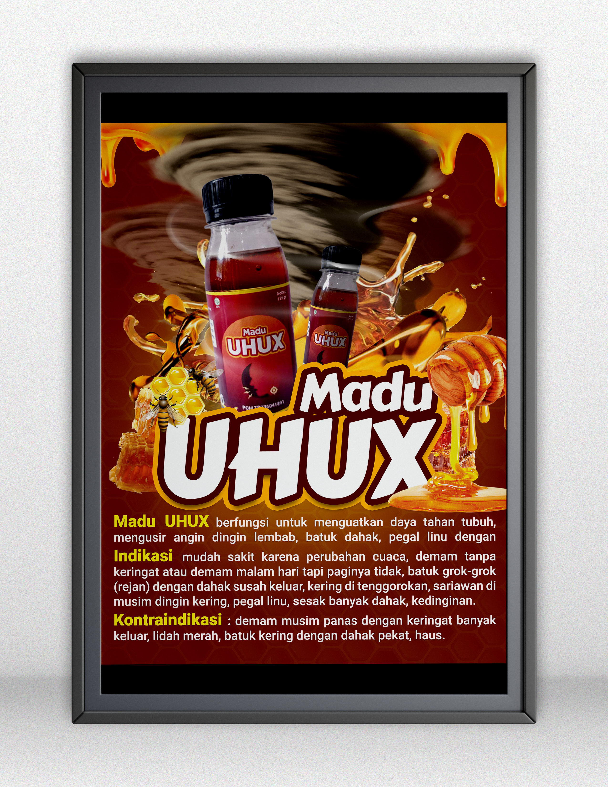 Madu Uhux - Poster Design flyer graphic design