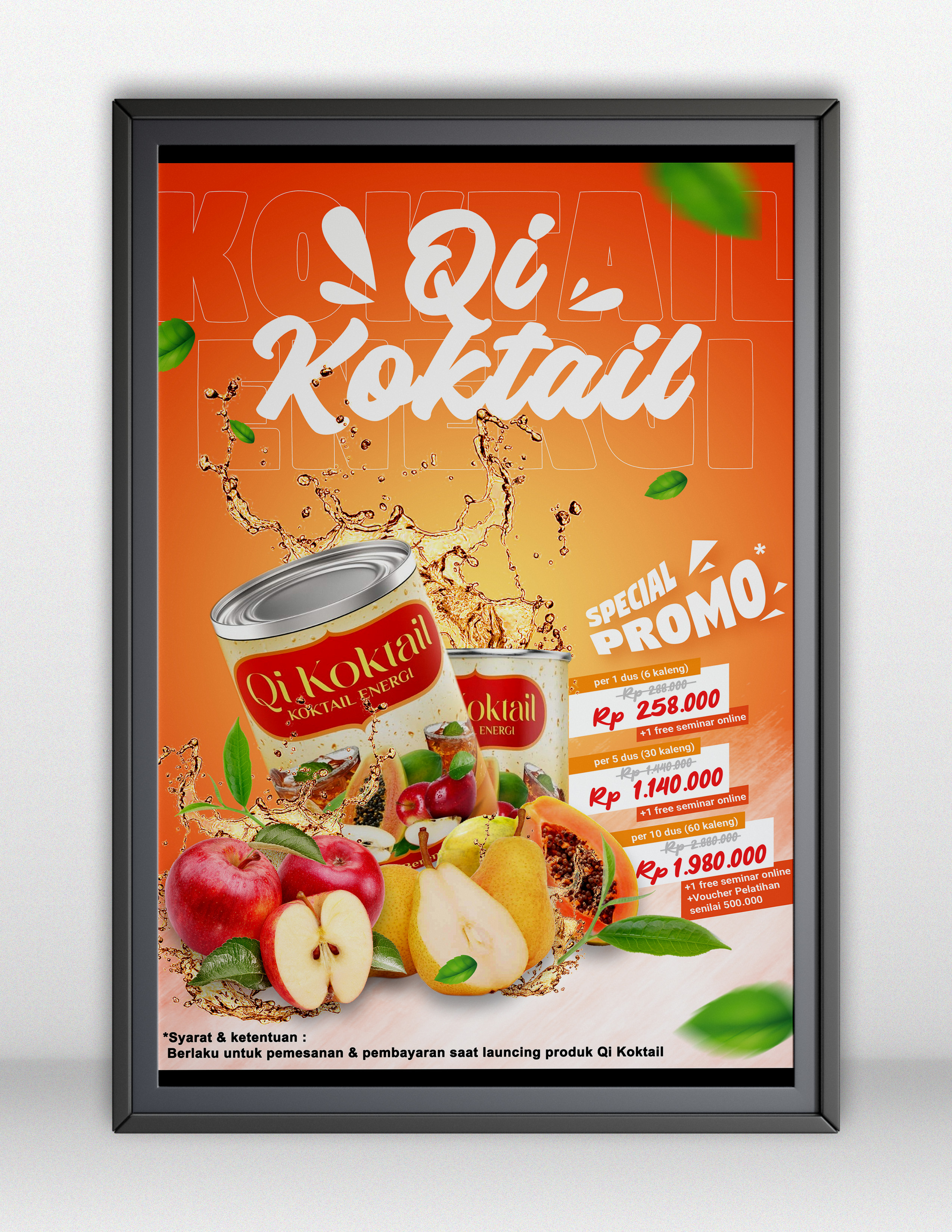 Qi Koktail - Poster Design flyer graphic design