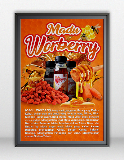 Madu Worberry - Poster Design flyer graphic design