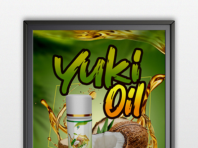 Yuki Oil - Poster Design flyer graphic design