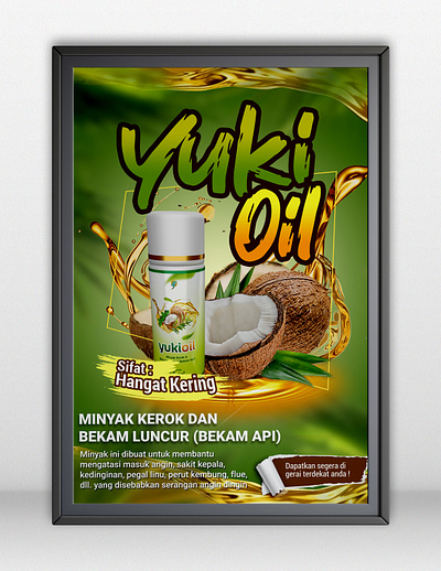 Yuki Oil - Poster Design flyer graphic design