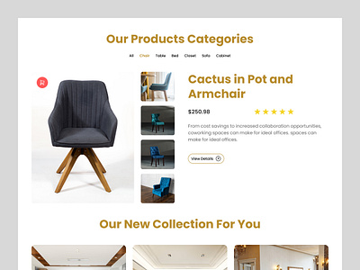 Furniture ecommerce website design chair e commerce furniture website ecommerce ecommerce landing page furniture furniture landingpage furniture store homedecor furniture store interior sofa ui web ui