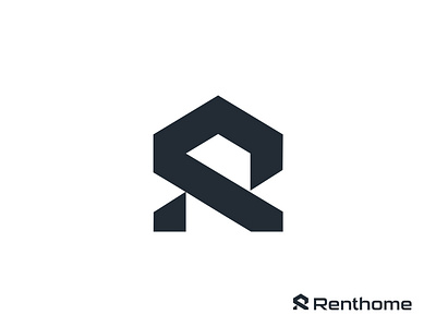 rent home logo brand identity branding home home logo house house logo icon logo logo design property r letter logo r logo real estate rent home