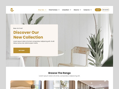 Furniture eCommerce Website Design chair clean design ecommerce furniture furniture landingpage furniture store furniture web furniture website homedecor landing page online shop shop web ui web design web ui website