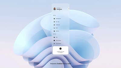 Blurred Side Navigation Bar animation blurred sidebar css dark soul darksoul design glass sidebar glassmorphism navbar left navigation navigation bar side bar side nav side navigation side navigation bar sidebar glass sidebar menu sidebar navigation sidenav ui ux