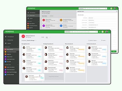 MyMotivz - Concept Recruitment App adobe xd kanban recruitment ui ux web app xd