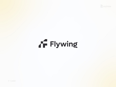 FLYWING air logo branding design f letter logo f logo flogo fly logo flying logo flywing logo graphic design illustration letter f logo letter logo logo plane logo tour logo travel logo typography ui wing logo