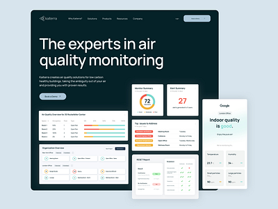 Kaiterra corporate website UX/UI design b2b blue corporate dashboard desigb eco graph green homepage sustainability ui ux