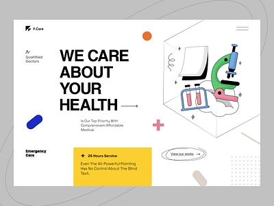 Medical Service Website health insurance landing page life insurance medical care meditation website psychology selfcare stress web design website wellness