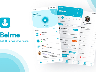 Belme - Keep the business alive android app crm dashboard ios mobile modern saas ui website