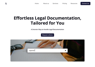 Legal Documentation website landing page design doc documentation figma landing page legal new ui unique ux website design