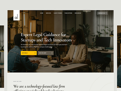 Acelera Law | Tech Law Firm Website clean website design landing page law firm law website minimalist startup startup website tech tech law ui ui design uiux ux website website design