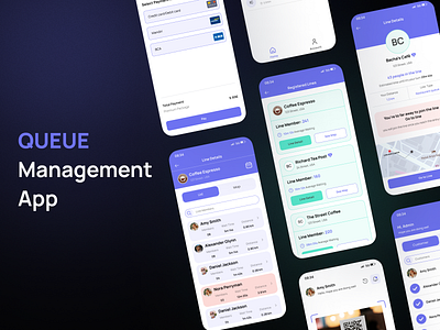 MOWE Queue Management App app design branding design figma figma design line management app mobile app mowe queue management app ui