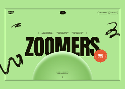 Zoomers - Marketing Agency Website app design figma illustration logo saas saas website ui website