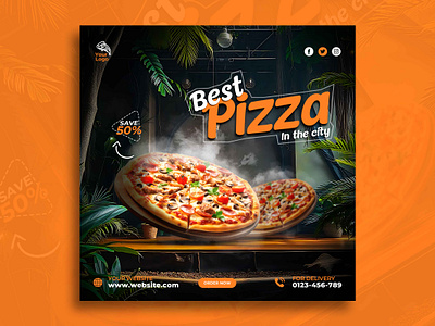 A food social media post for your social media promotion. banner design branding facebook post food menu graphic design instagram post motion graphics promotion design restaurant menu social media post