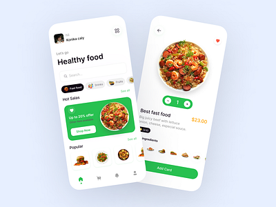 healthy food appdesign appdesign figma healthy food appdesign mobailapp ui uidesign uiux ux uxdesgin