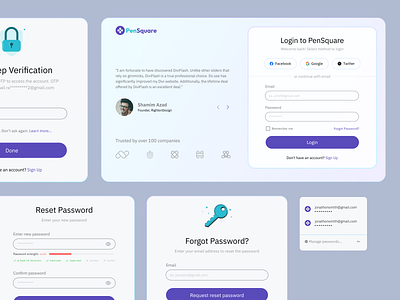 Sign-In Process Screens - Secure & User-Friendly Access Flow auto fill auto fill sign in design forgot password login page login screen reset password sign in process sign up sign up process two step varification ui ui design user interface web sign in web sign up web ui webpage website website design