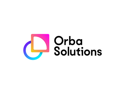 Orba Solutions Logo Design abstract logo app icon brand identity branding creative logo gradient logo logo design modern logo orba logo orba solutions logo design solution logo