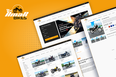 Sri Amar Bikes - Motorbike Showroom bikes dashboard ecommerce motorbike motorcycle saas ui ux webapp website