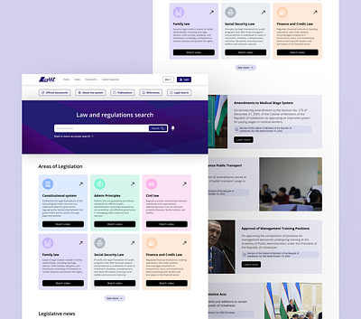 Lex uz website lexuz redesign ui design ux research