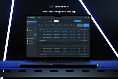 Timesheet.io Timesheet manager for freelancers dashboard design platform portal saas sheet time timesheet timetracker tracker ui ux webapp website