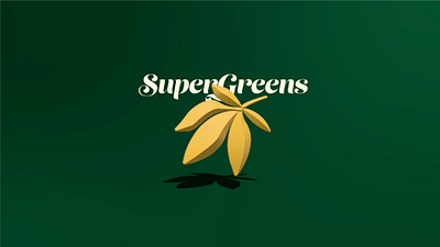 'SuperGreens Leaf' | Visual Design 3d brand identity branding design geometric gradient graphic design icon iconography illustrator logo logotype visual design visual identity wordmark