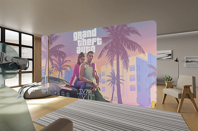 GTA VI Launch Landing Page Design branding concept design games illustration logo ps5 ui uiux ux website