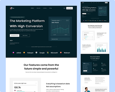 Saas Landing Page Design figma landing page rabbi reserch ui user experience user interface ux design web design