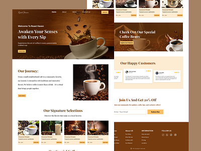 Coffee Website Design app design coffee app design coffee web design mobile app design ui uiux web design