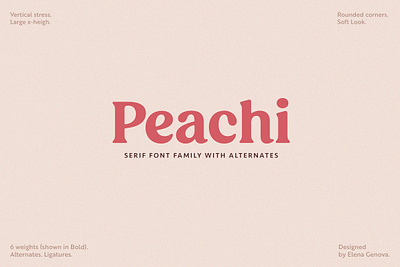 Peachi Serif Family black blog bold contrast cooper editorial family food large x height ligatures low contrast peachi serif family praline roca rounded soft souvenir web web fonts