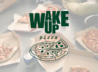 Wake Up Pizza | Brand Identity brand identity branding coffee design graphic design illustration logo packaging