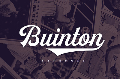 Buinton advertinsing ahtletic buinton classic cursive elegant formal lettering ligatures logotype retro sport tail tails vintage