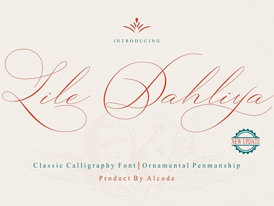 Lile Dahliya branding casual custom lettered pen elegant gentle happy lile dahliya logo quirky romantic script font sweet trendy unique unusual vintage wedding whimsical