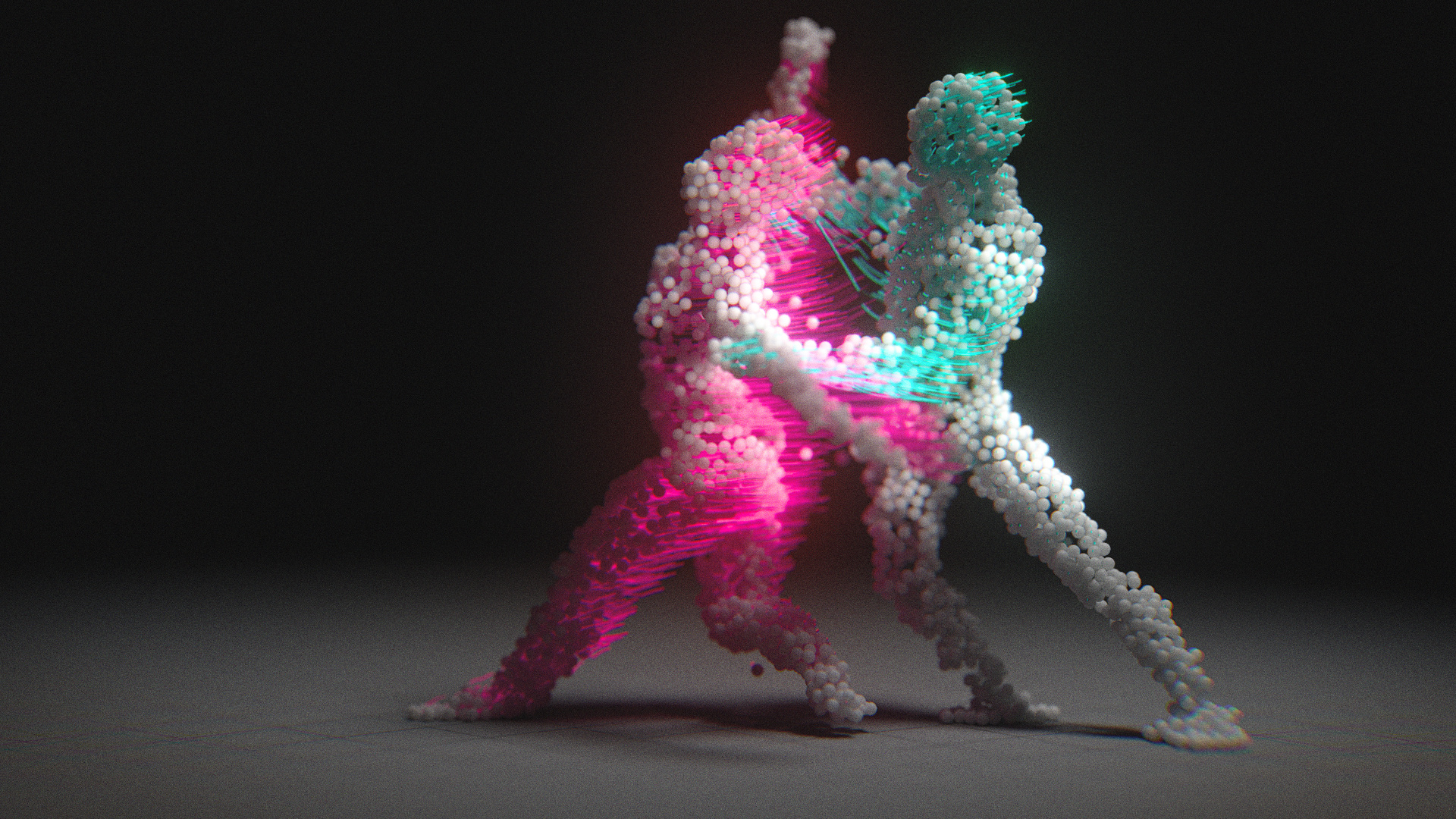 Motion capture VFX Development 3d after effects animation c4d cgi cinema 4d dance minimal motion tracking smoke vfx