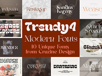 Trendy & Modern Fonts 4 - 10 Sets bold font display font header headline ligature font ligatures modern font modern sans modern serif sans font sans serif serif font terndy font thin font trendy modern fonts 4 10 sets typeface