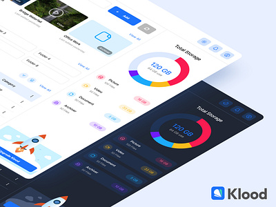 Klood Multiple Cloud Storage Exploration cloud cloud storage design desktop drive exploration storage ui design ui designer ui ux design ui ux designer uiux uiuxd