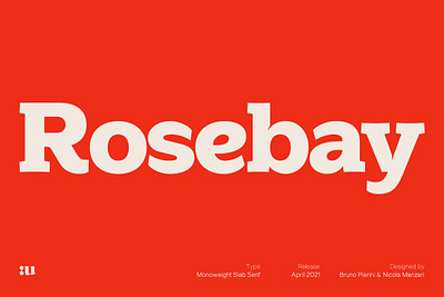 Rosebay Slab 1970s 70s branding caption contemporary display fashion headline impact logo rosebay slab serif text title