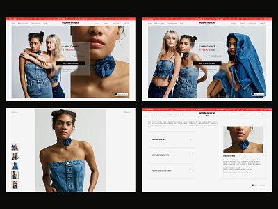 Modern Muse XII E-commerce | Product Details branding design ecommerce fashion ui user experience user interface ux visual identity web design