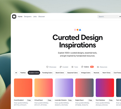 🌈 New in Layover: Colors! branding colors curated dribbble layers layover layover.cc ui