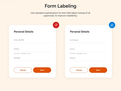 UI Design Tips #16- Form Labeling design do dont good practice practice tips ui ui design ux design