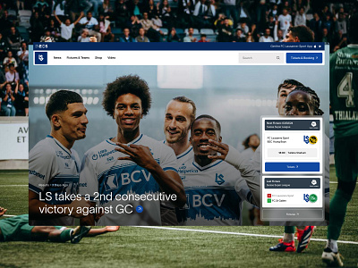 Lausanne FC | Homepage Hero football website hero homepage lausanne fc soccer website hero