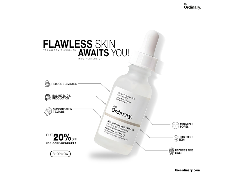 Skincare Brand Social Media Ad Post Design: branding clean design graphic design photoshop skincare post design social media post desiign white space designing