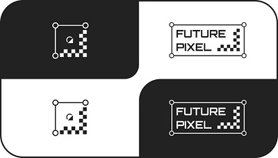 Logo: Future Pixel futuristic graphic design logo minimalist modern pixel retro simple