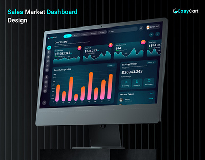 Sales Market Dashboard Ui Design adobe xd dashboard figma ui ui design ux website design