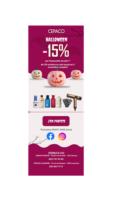 Halloween Sale Newsletter branding graphic design ui ux