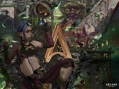 Arcane: League of Legends | Poster arcane arcaneart arcanefanart art characters cover design fanart illustration jinx jinxart jinxfanart leagueoflegends netflix poster posterdesign uraldemon